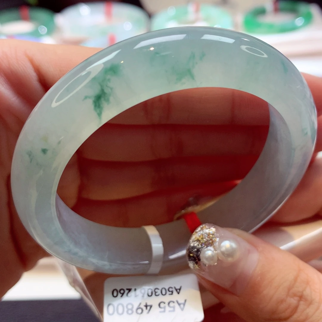 未镶嵌手镯翡翠40号正圈77