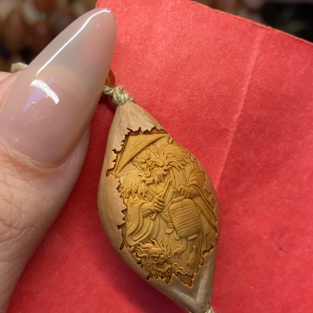 手串/手链橄榄核原皮钟馗捉鬼单子