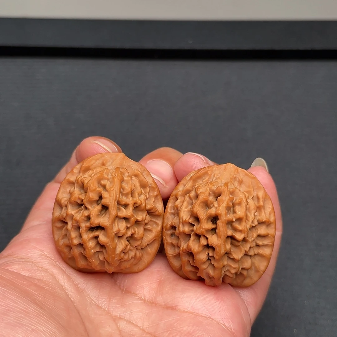 把件猴头核桃35×37全品头茬秦闷A454