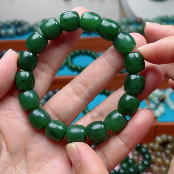 和田玉未镶嵌手链卡12