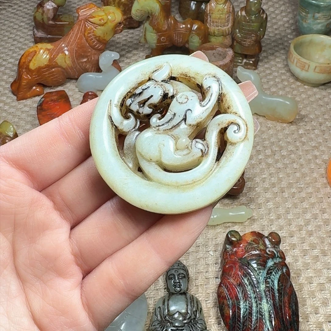 白玉菩提吊坠挂件