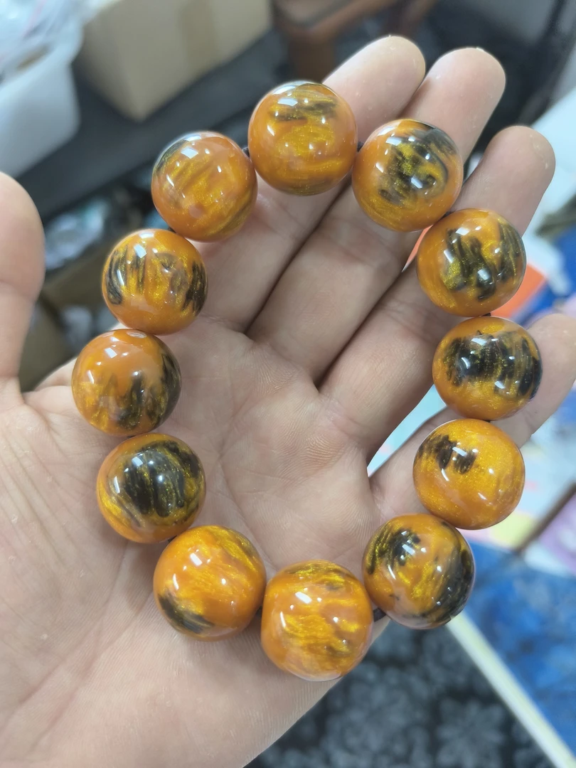 定制木珠20金丝黑-921