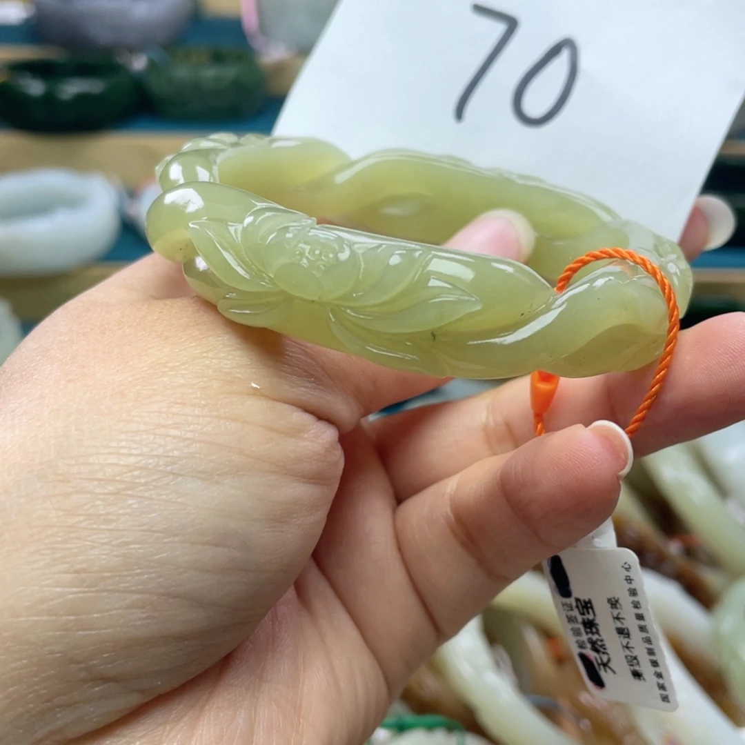 未镶嵌手镯和田玉圈口57