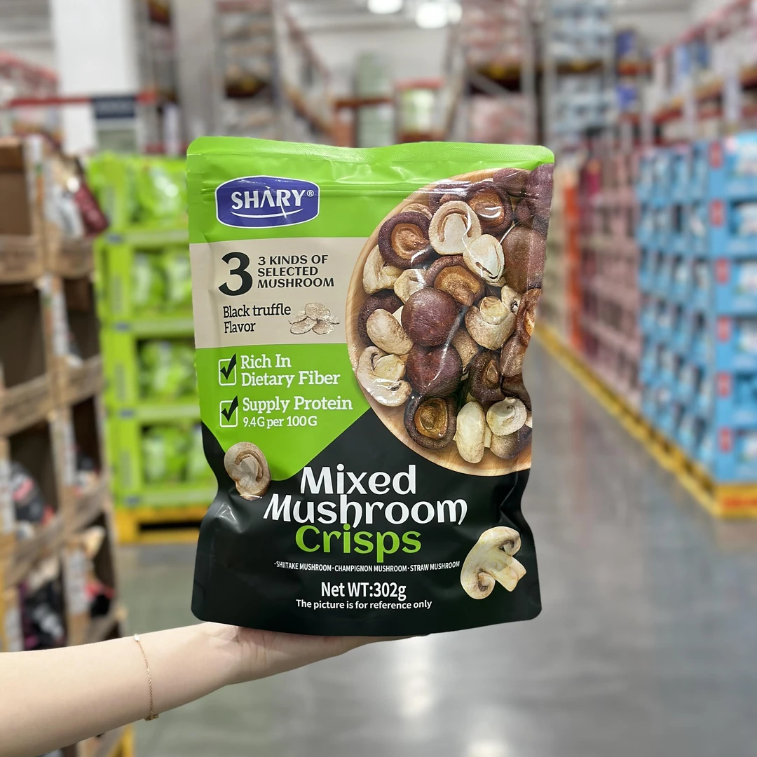 黑松露香菇脆鲜菇脆果蔬脆蔬菜干脱水超市零食即食香菇干小吃