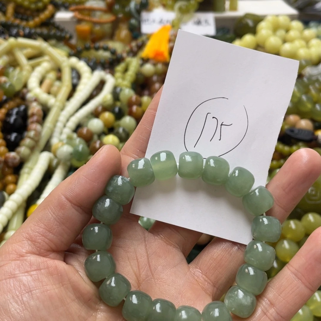 蛇纹石玉手链未镶嵌