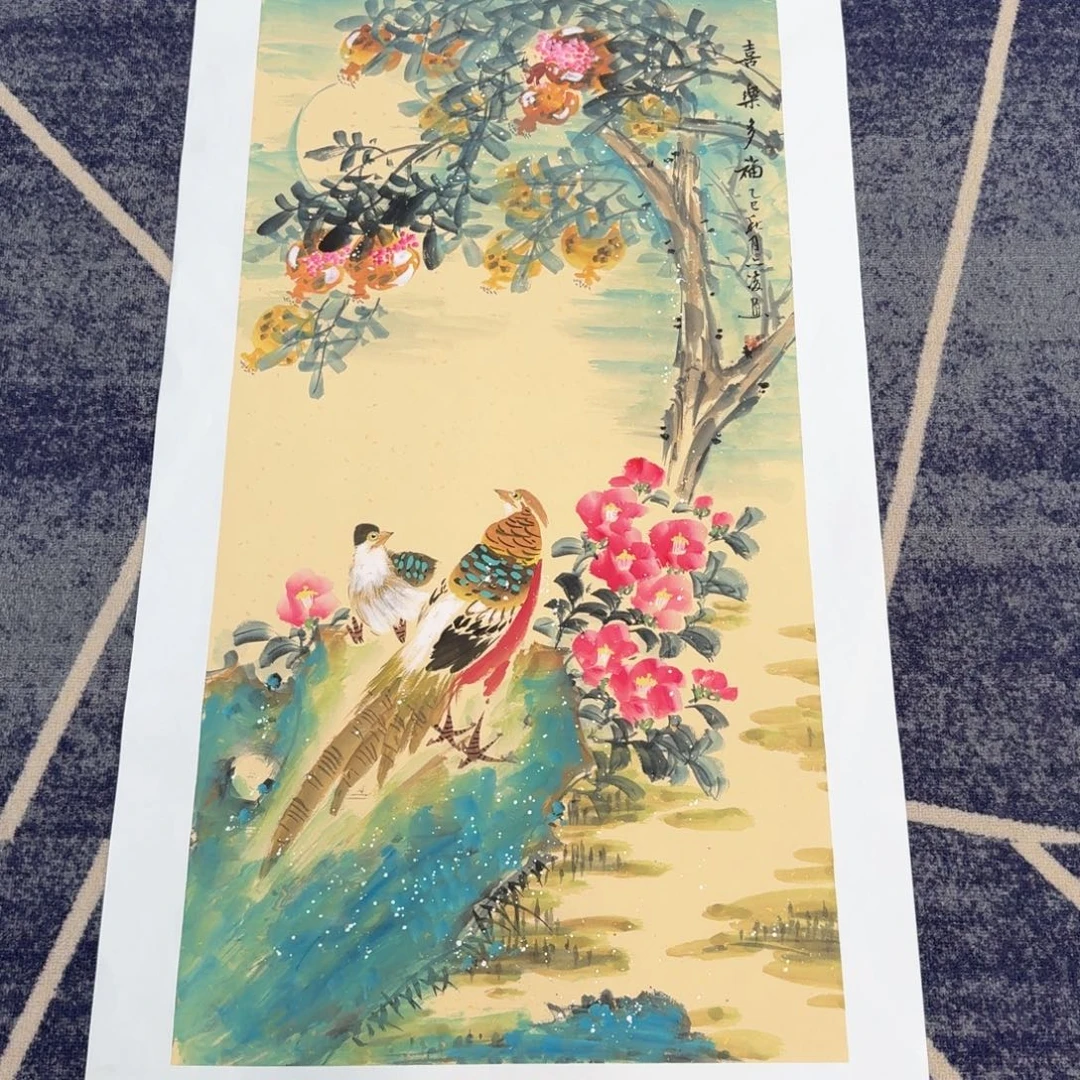 国画国画作品山水花鸟