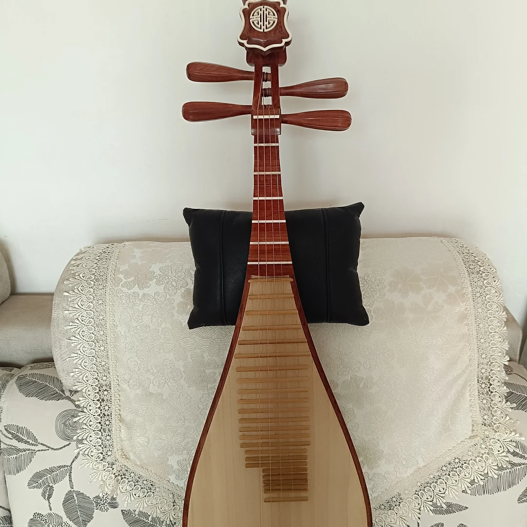 老料大果紫檀木成人琵琶整版抛光演奏款，专业教学，老师傅匠心制作