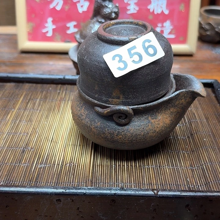 纯手工制作粗陶茶具