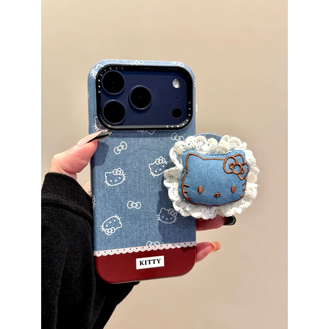 适用苹果iphone17promax牛仔抱枕16pro磁吸15个性支架14ins手机壳