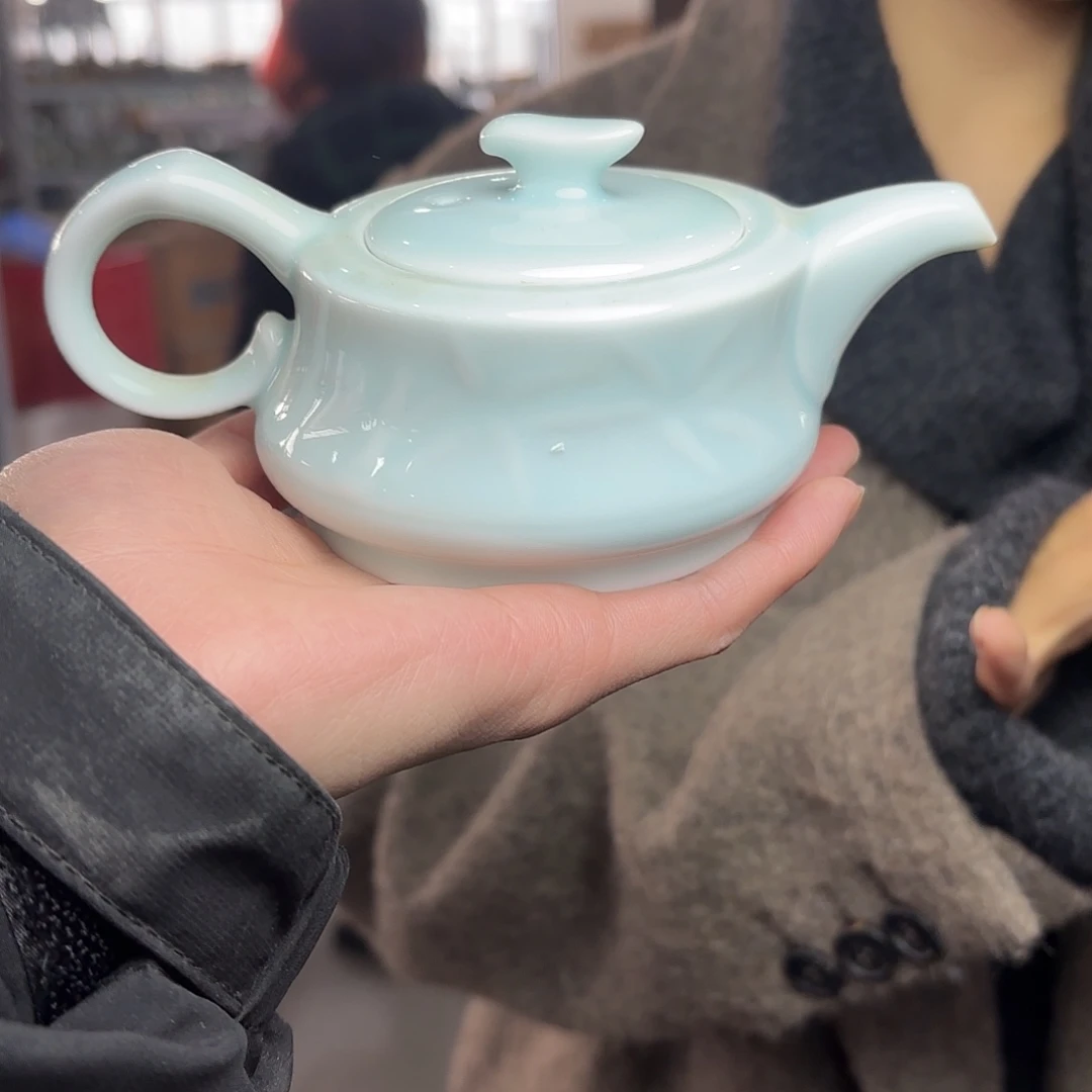 龙泉云间青瓷小米茶器