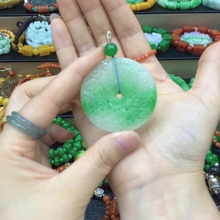 翡翠未镶嵌耳饰项链27