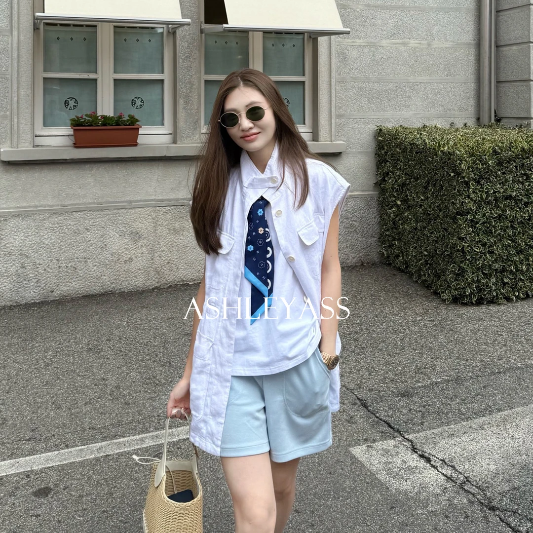 【ASHLEYASS】“四色雾面短裤”哑光裸感超弹运动休闲短裤LSK250710W