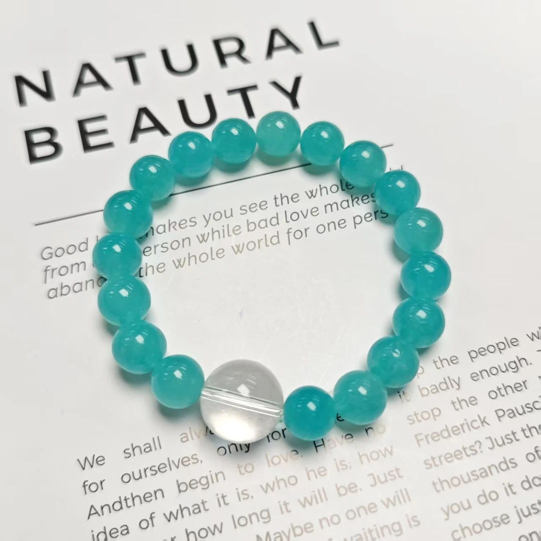 【蜻蜓点水】冰种天河石手链9+(多样发其一) XF192