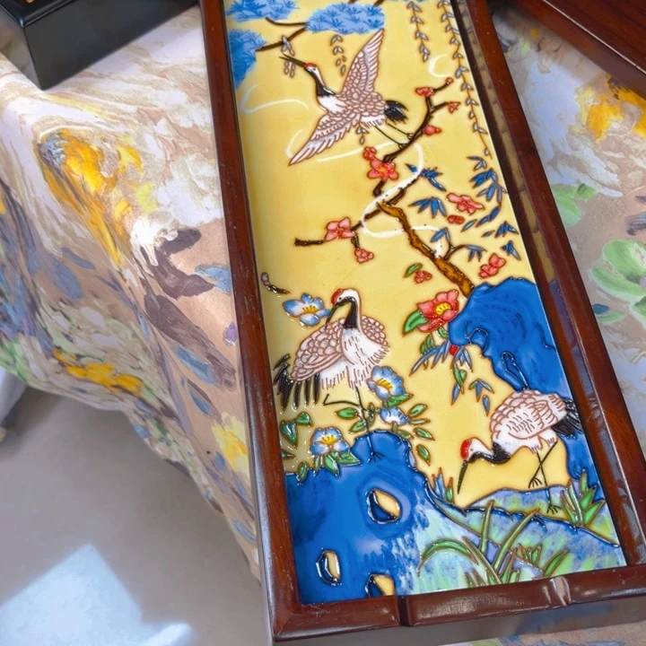 盖子款瓷板画艺术作品