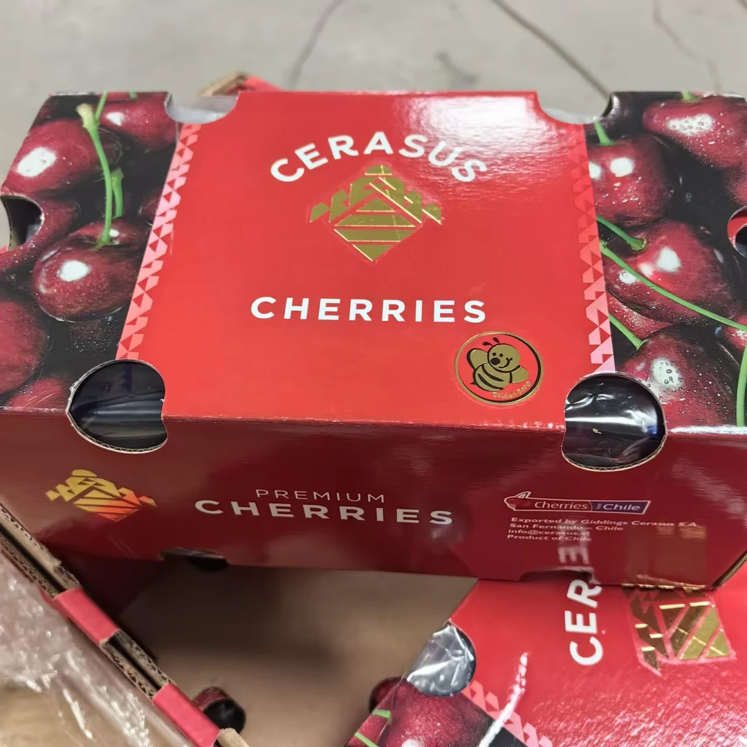 【新到港原箱3JD】小蜜蜂智利车厘子净重4斤/箱海运 内附果径卡