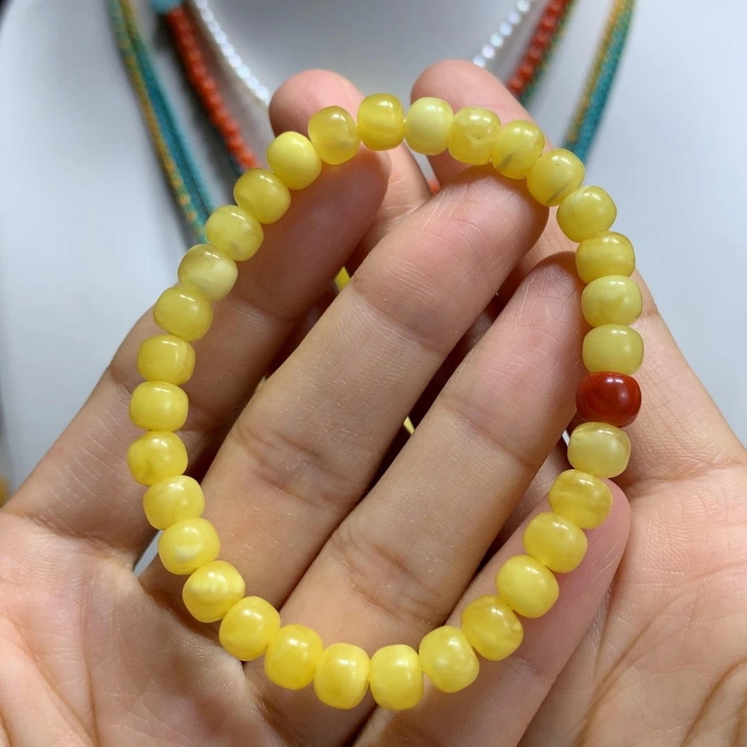 手链蜜蜡未镶嵌6.6mm
