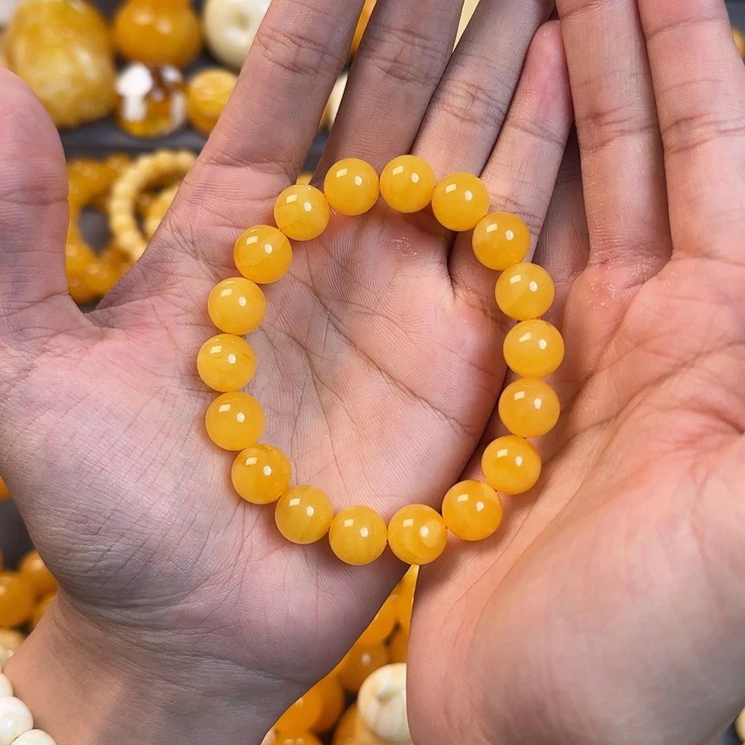 未镶嵌琥珀珠宝奇石11mm