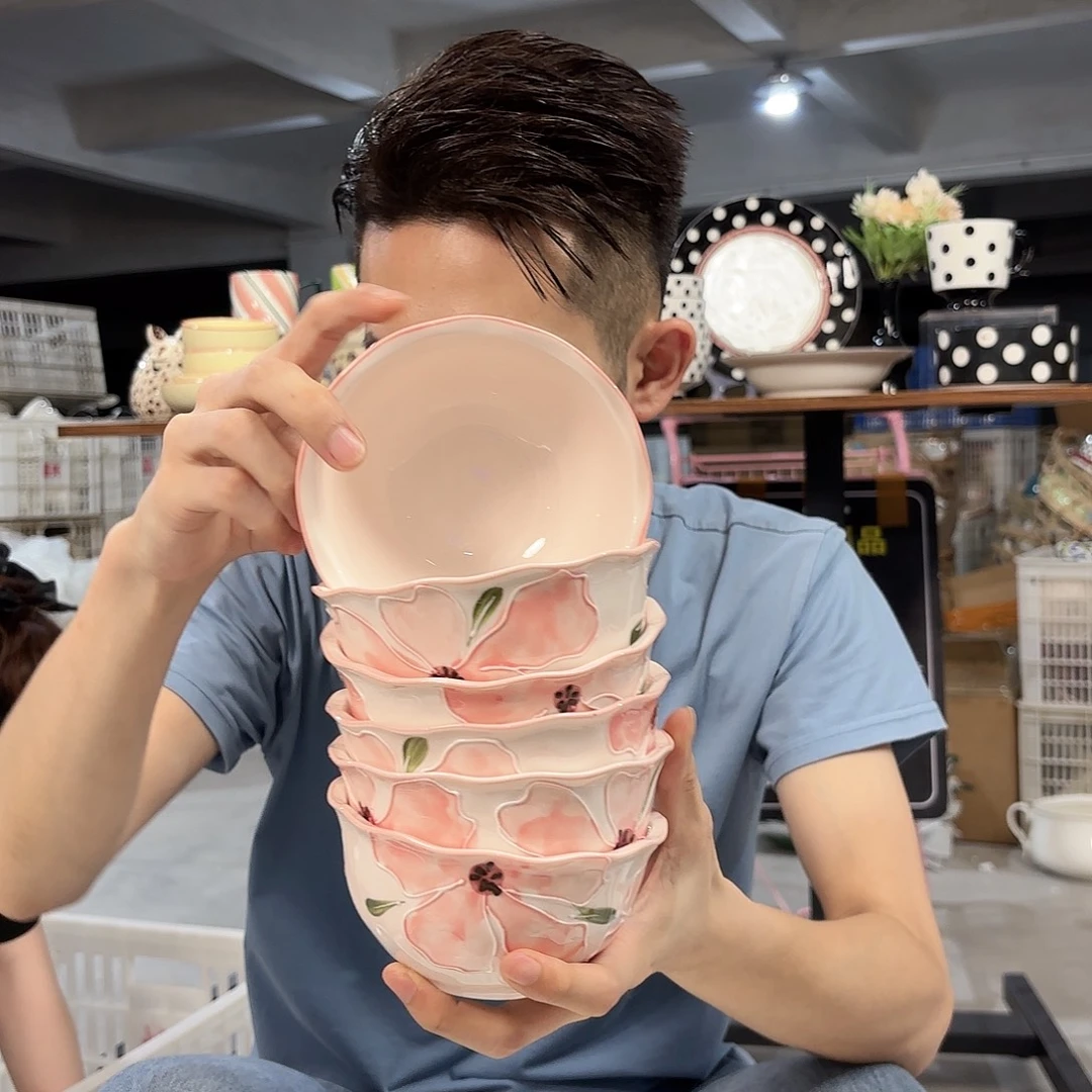 潮州微瑕陶瓷餐具5寸