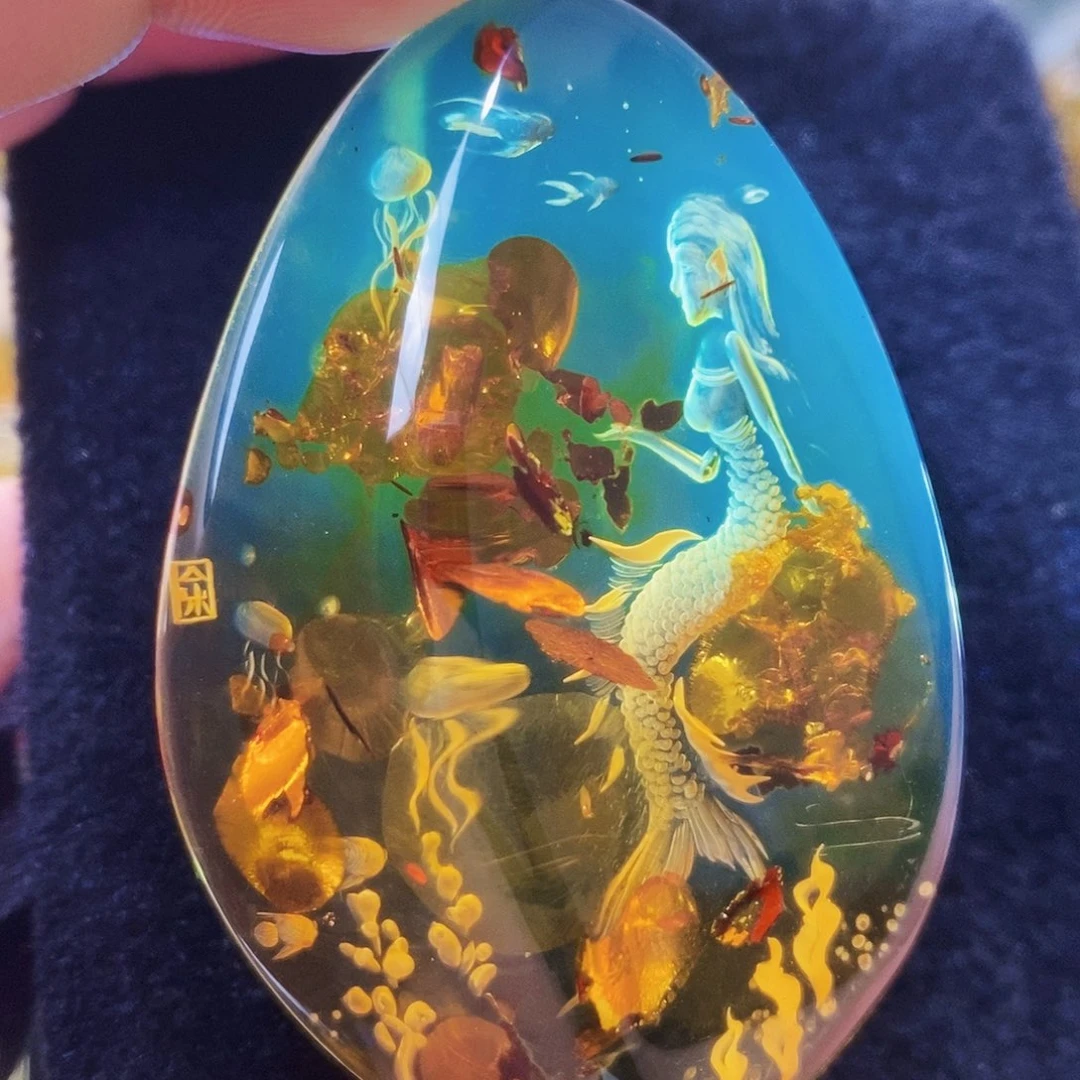 【闪购商品】金珀吊坠(不含链)未镶嵌