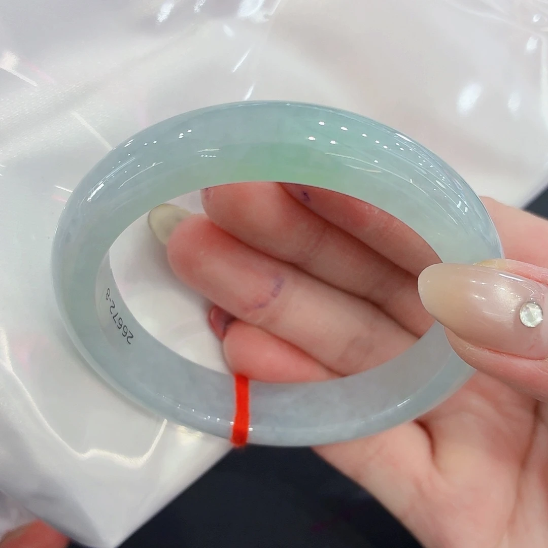 翡翠未镶嵌手镯翡翠59圈口（强推）