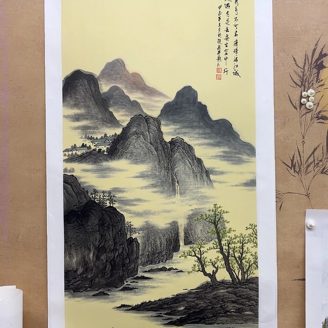 国画手绘国画，精品山水