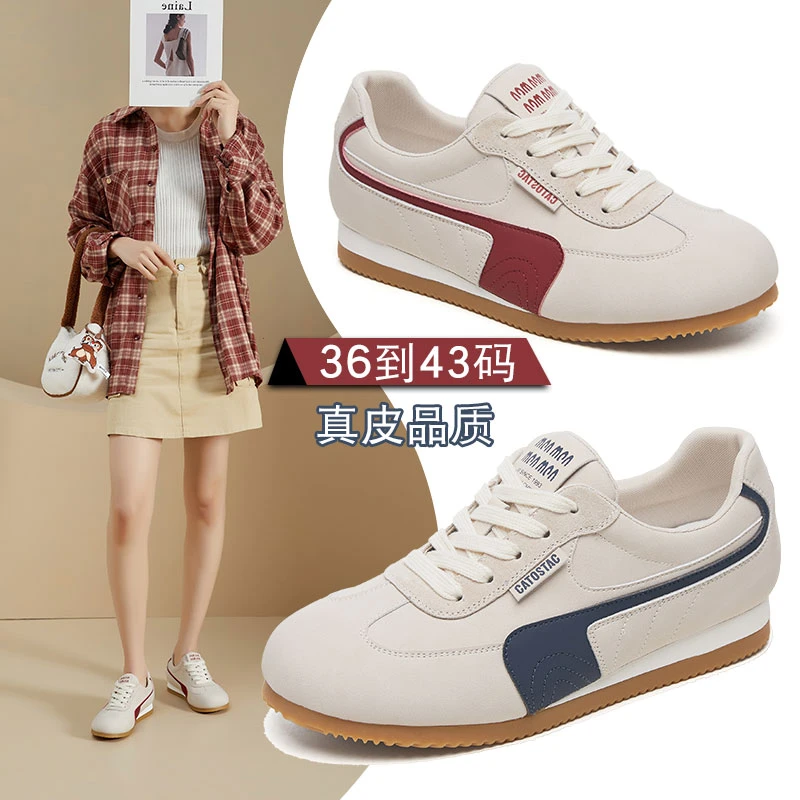 40 网红新版德训鞋女款爆款2025新款正品大码女鞋41-43春秋鞋子单