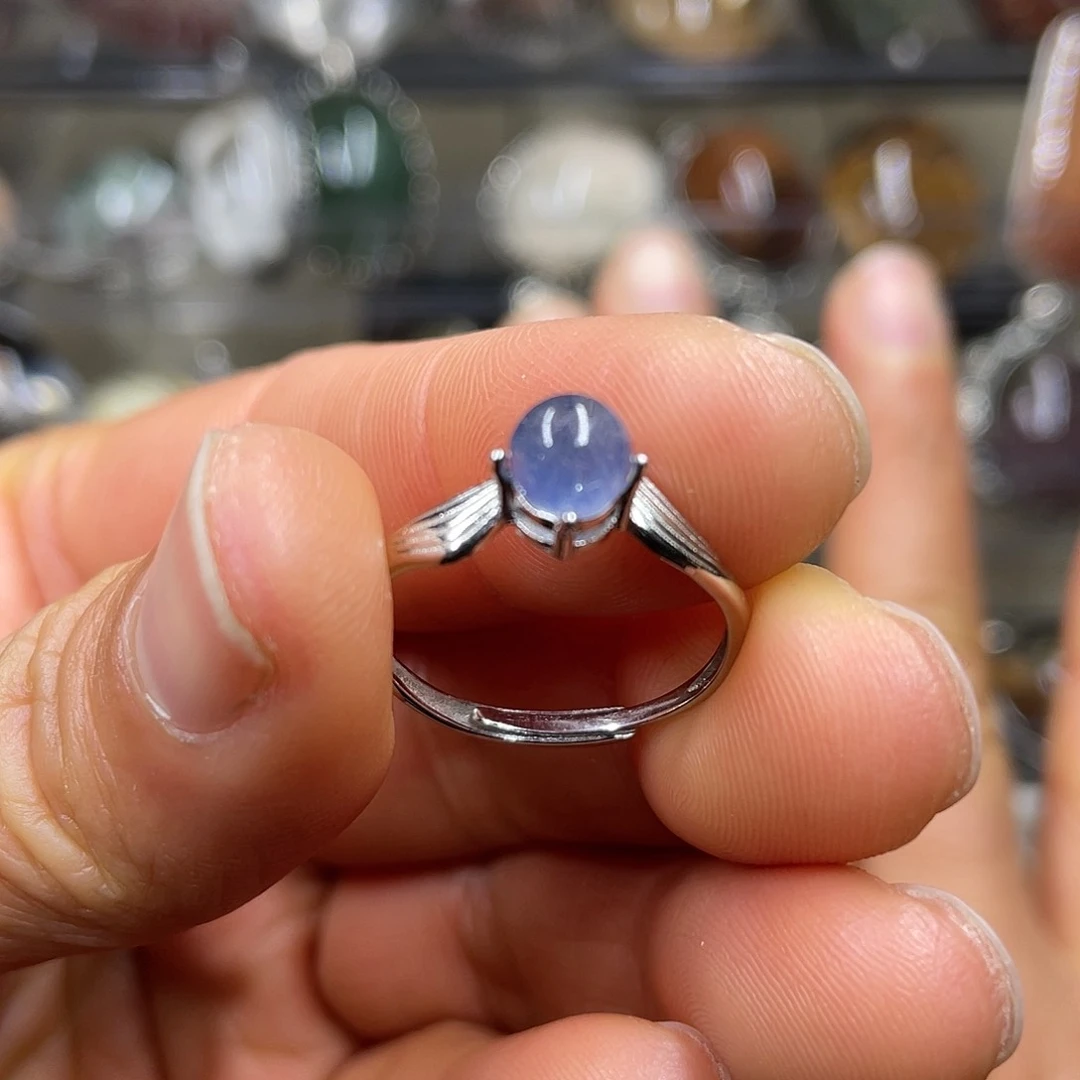 【闪购商品】水晶珠宝半成品银S925镶嵌戒指
