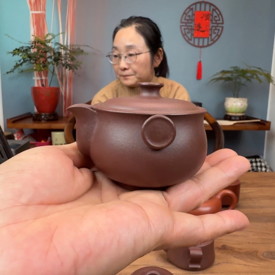 茶壶紫泥原矿全砂老紫泥宝瓶