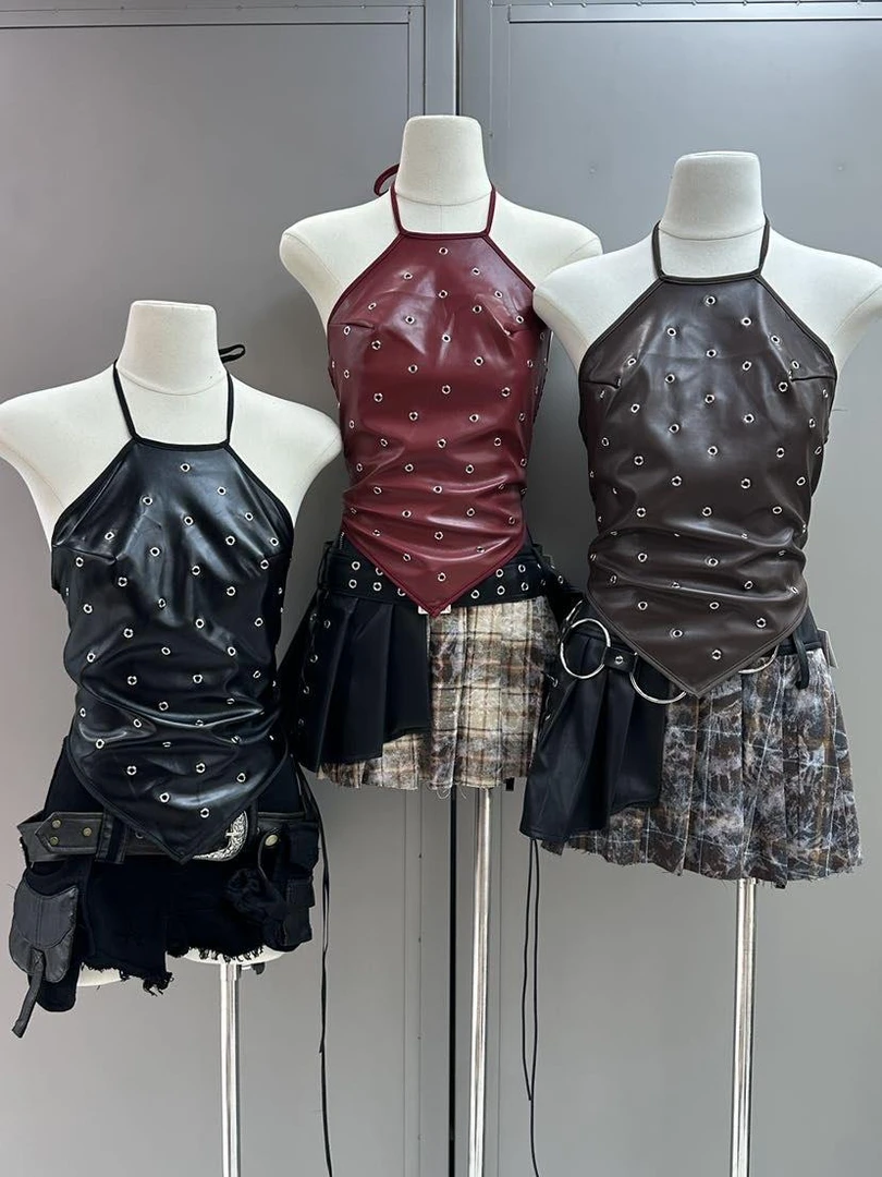 【星儿家】印花吊带纯欲风夏季辣妹风无袖背心性感风修身性感