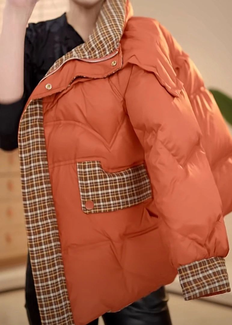 【YW】新年穿新衣|冬季新款双面双穿时尚休闲百搭显瘦保暖羽绒服