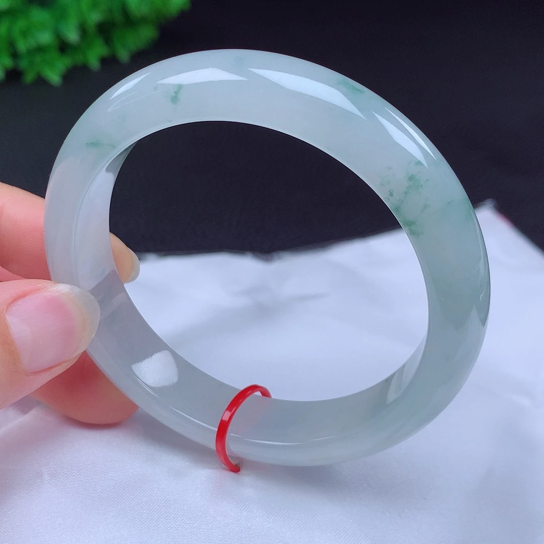 翡翠未镶嵌手镯57圈681102