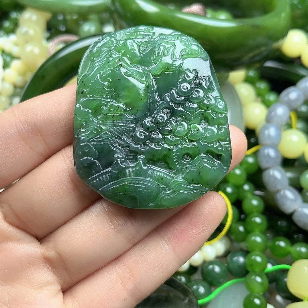 和田玉（碧玉）未镶嵌颈饰