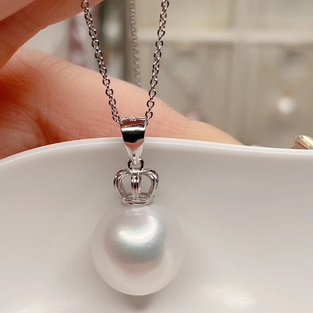 银S925镶嵌吊坠(赠链)淡水珍珠