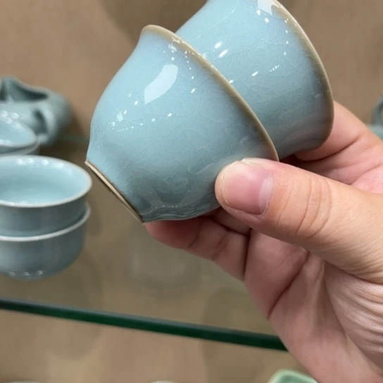 瓷片陶瓷茶具汝瓷茶具