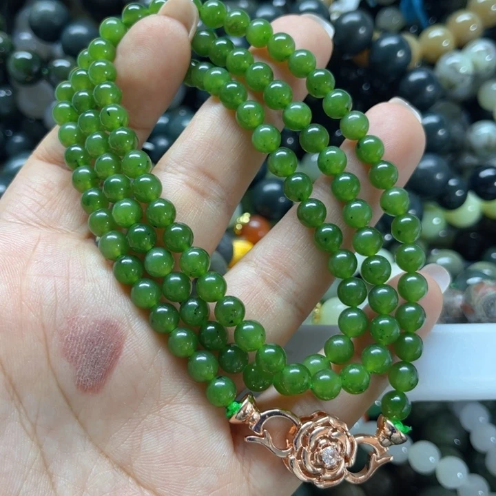 和田玉未镶嵌手链