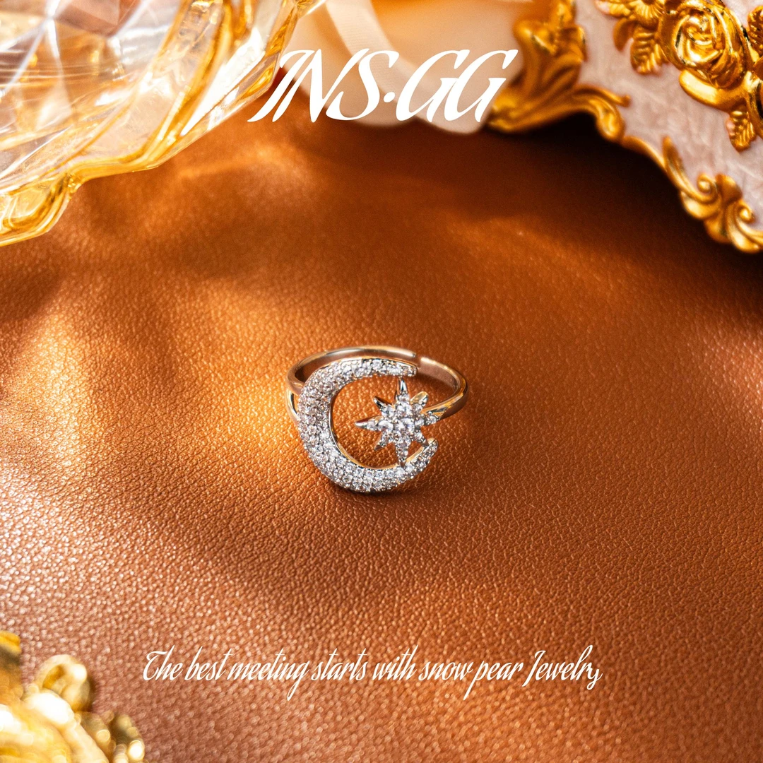 铜合金合成锆石戒指 【INS · GG】铜 ♠ 轻奢设计 LJ313  戒指