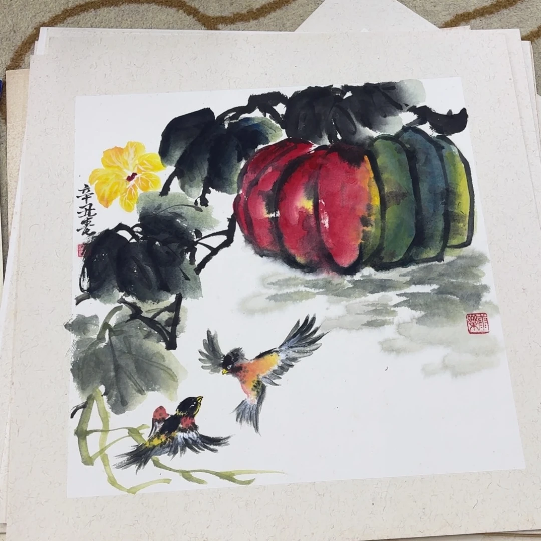 国画国画老师作品刘