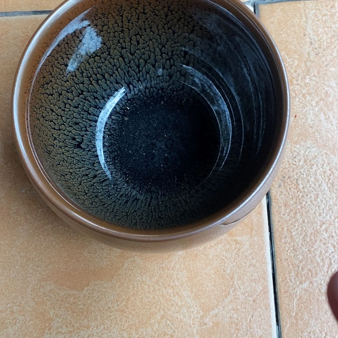 茶盏小****3建盏茶渍微瑕一个