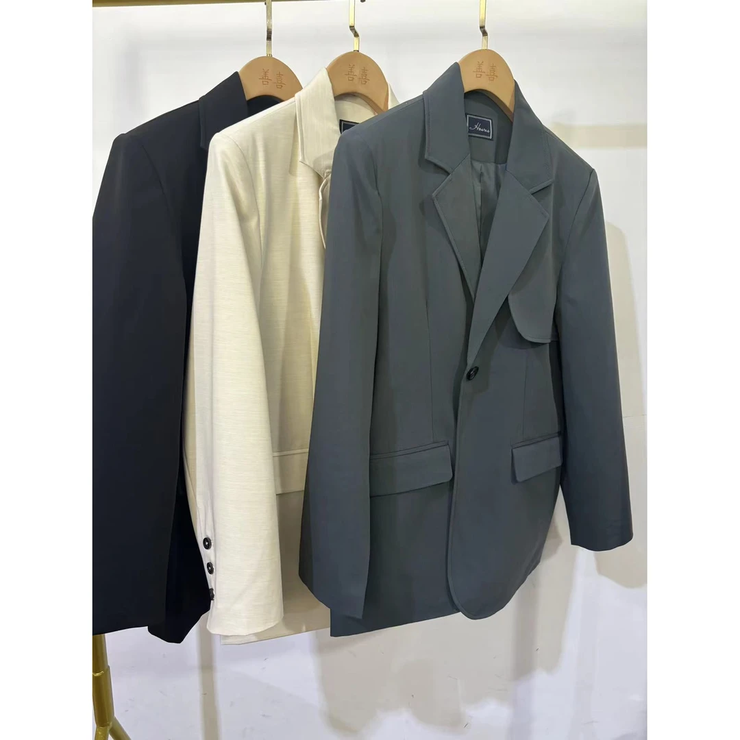 6363 三色单扣西服