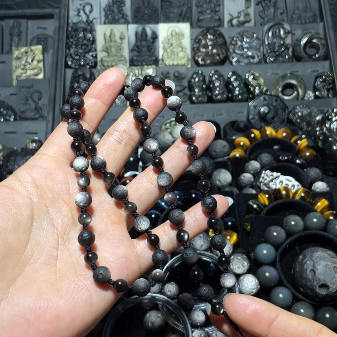 S***服黑曜岩未镶嵌珠宝奇石