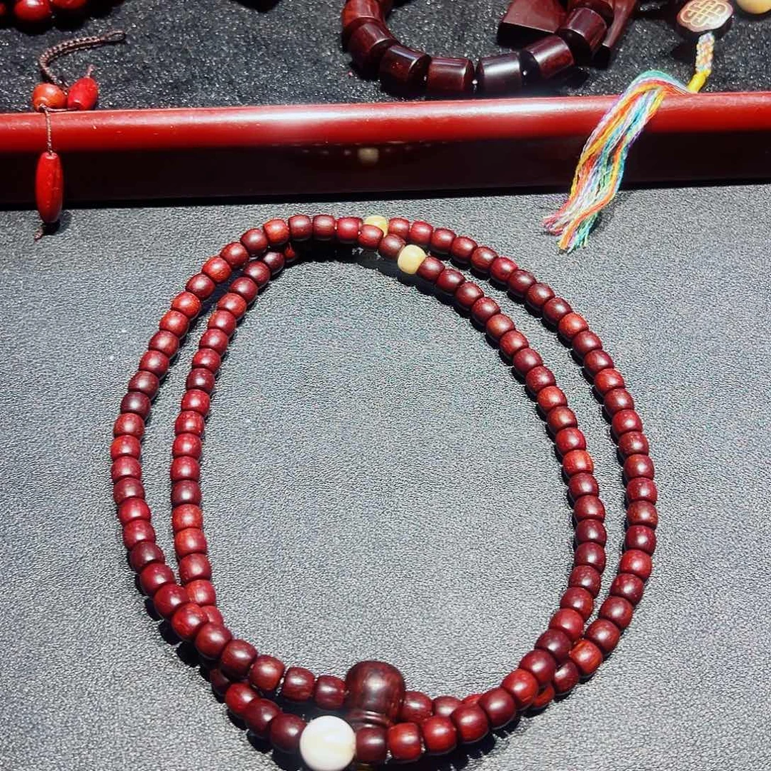 燔***笈手串/手链小叶紫檀7成8精工