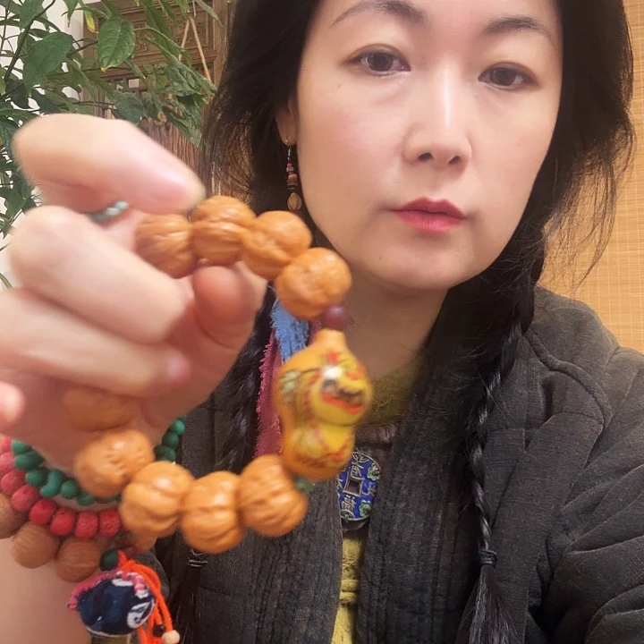 b**?海叶叉聚宝盆单圈手串