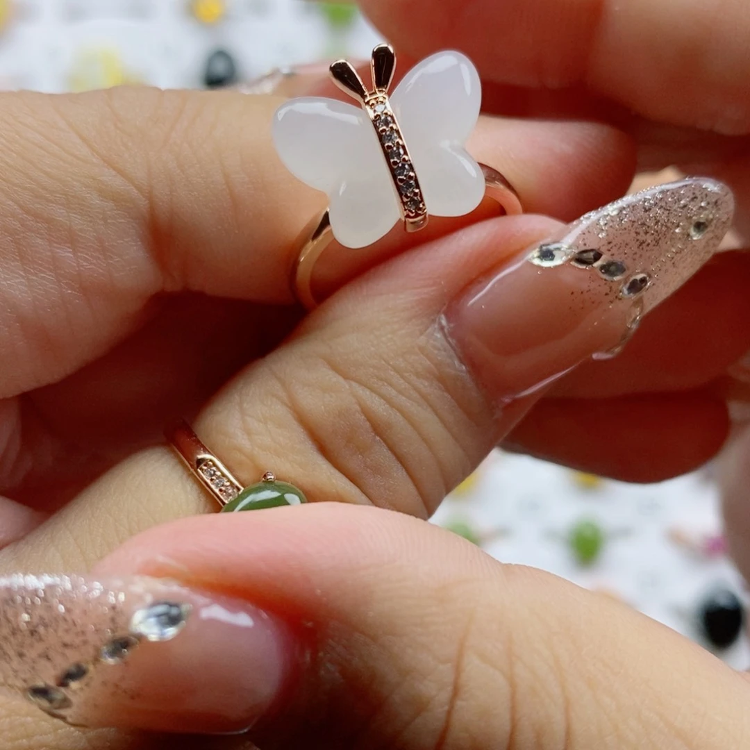 和田玉（白玉）戒指未镶嵌