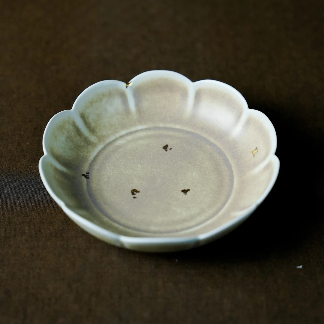 【灰念】宣黄釉-灰念-梅落壶承-直径14CM（灰念0425）