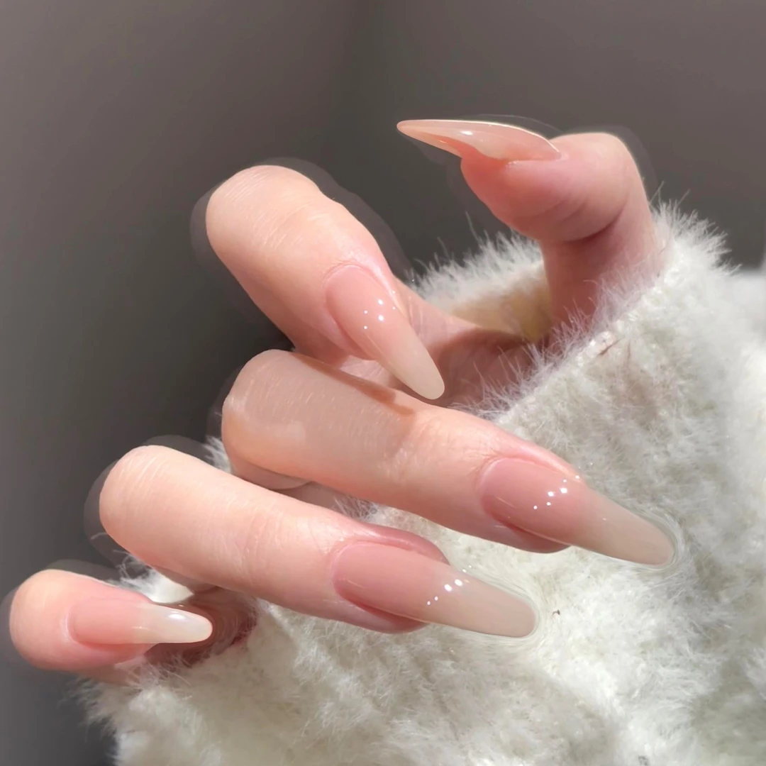 【甘露寺甄嬛】纯手工长款高级感裸色穿戴甲小红书款