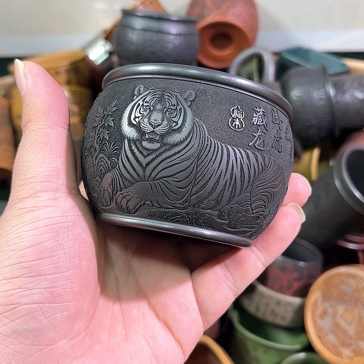 茶杯紫砂全手工紫砂主人杯