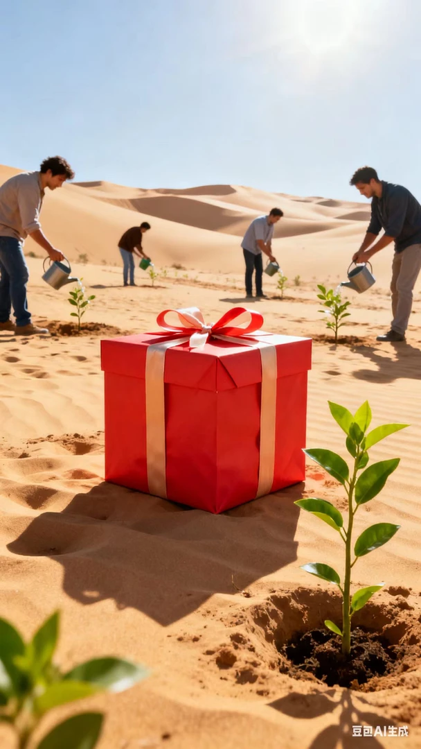 沙漠浇水感恩有您纪念-品AA