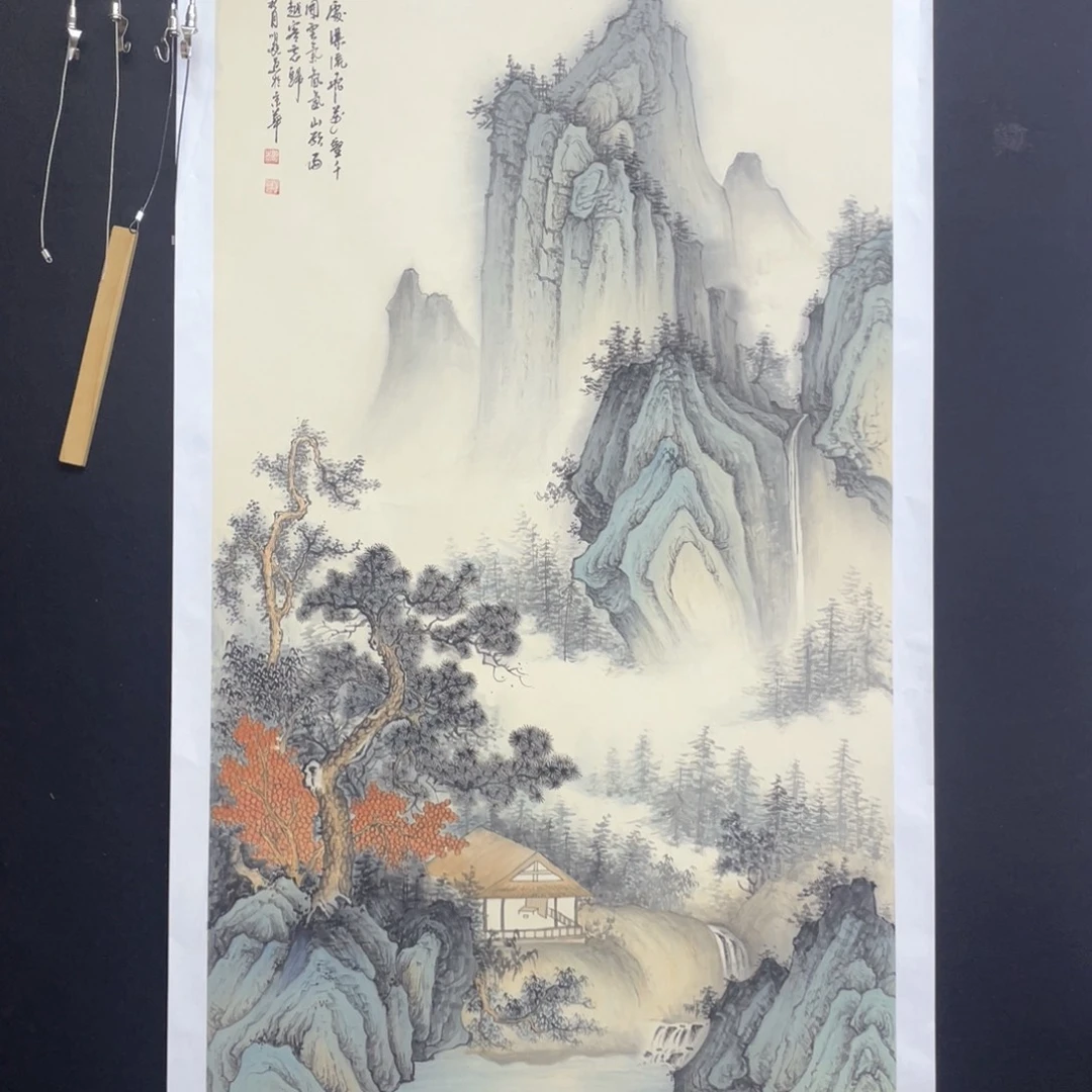 国画手绘国画，精品山水，画芯