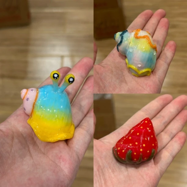 寄居蟹手工替换壳小蜗造型可爱纯手工制作天然螺壳