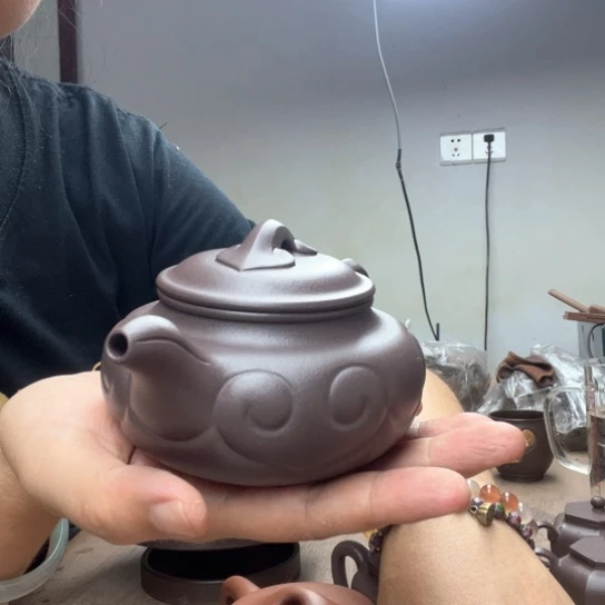 茶壶紫砂天青紫泥